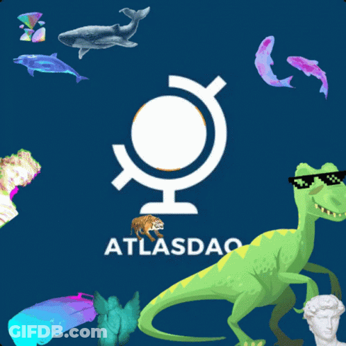 Atlasdao Logo Dinosaur Sunglasses Tiger GIF