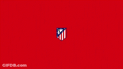 Atletico De Madrid Logo On Red Background GIF