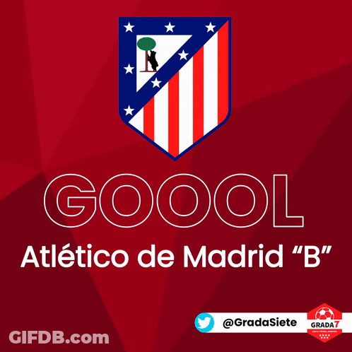 Atletico De Madrid Poster Saying Goool GIF