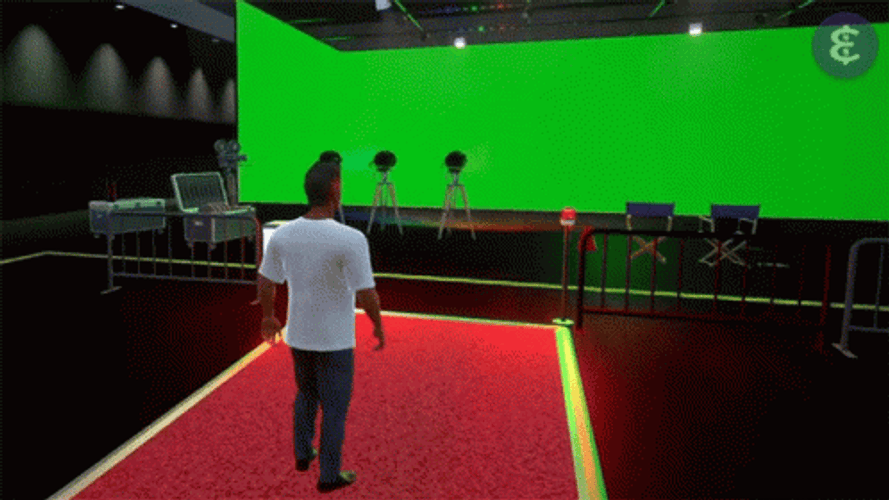 Atom Universe 3D Green Screen GIF
