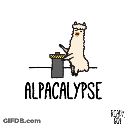 Atomic Bomb Alpacalypse Artwork GIF