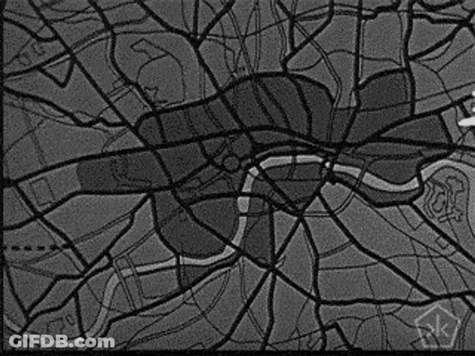 Atomic Bomb Vintage Moving Art GIF