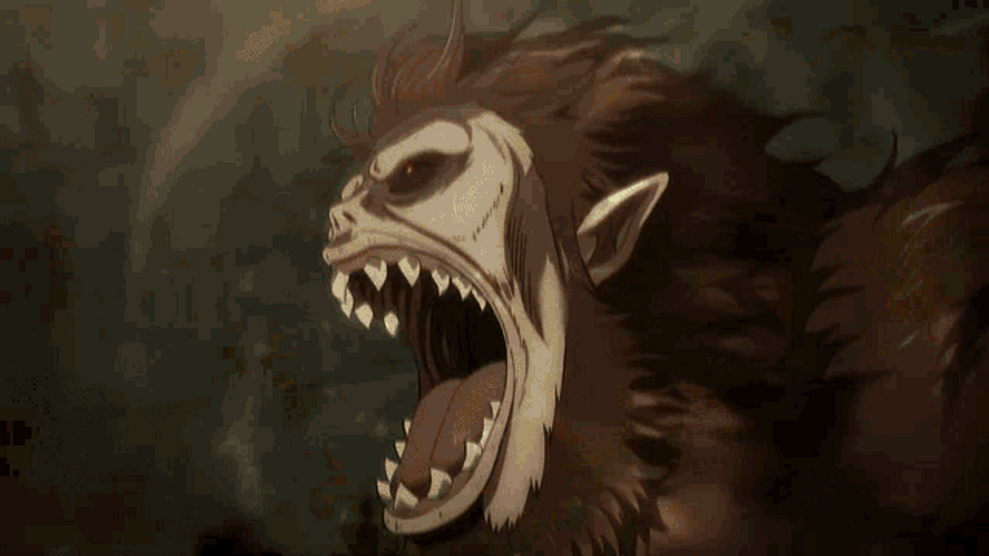 Attack On Titan Angered Beast Titan GIF