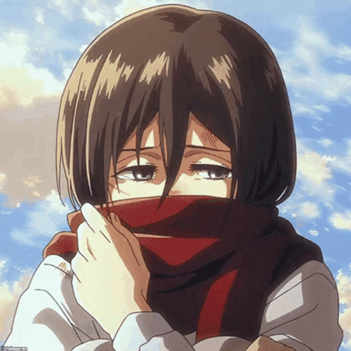Attack On Titan Crying Mikasa GIF