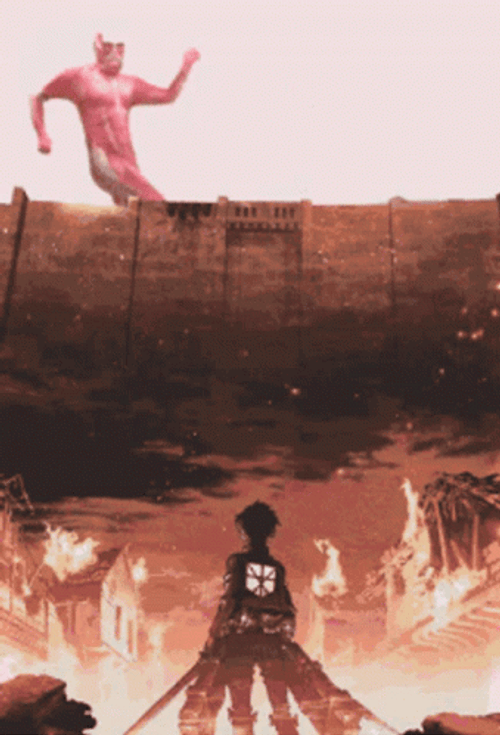 Attack On Titan Dancing Colossal Titan GIF
