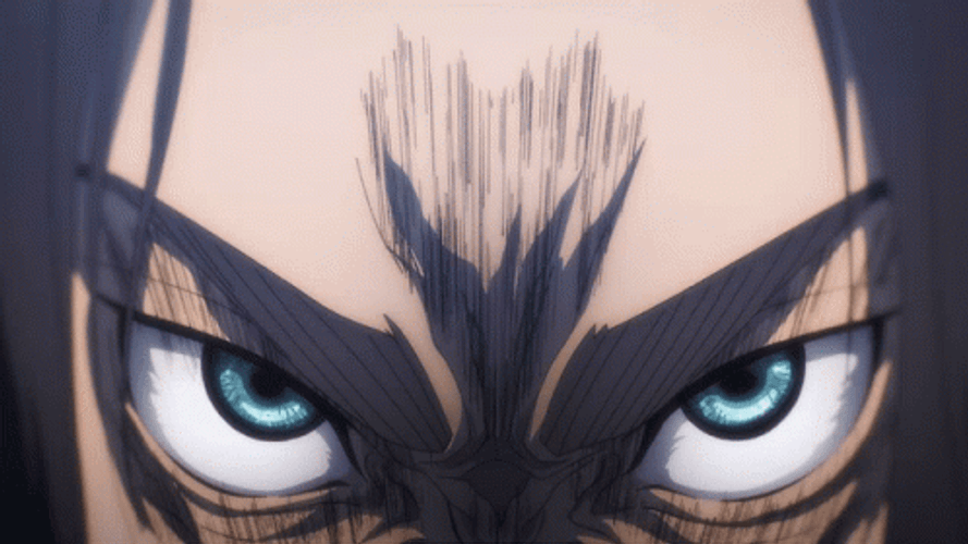 Attack On Titan Eren Angered Eyes GIF