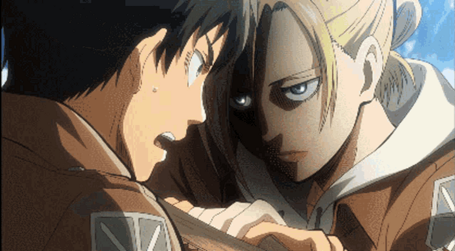 Attack On Titan Eren & Annie Training GIF