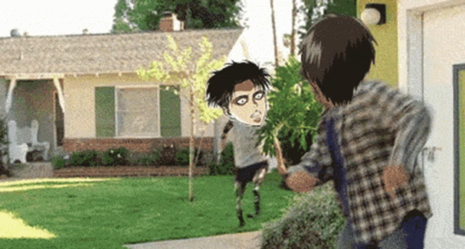 Attack On Titan Funny Eren And Levi GIF