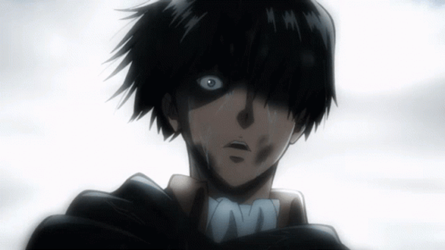 Attack On Titan Levi Crying GIF