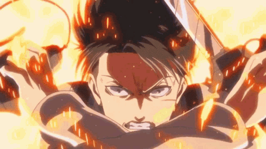 Attack On Titan Levi Vs. Kenny GIF