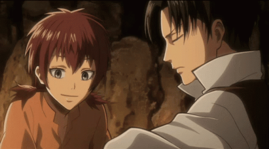 Attack On Titan Levi With Isabel GIF