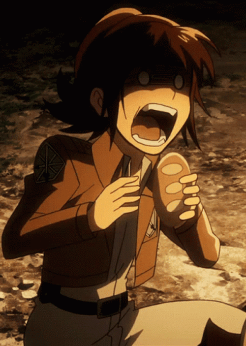 Attack On Titan Sasha Eating GIF