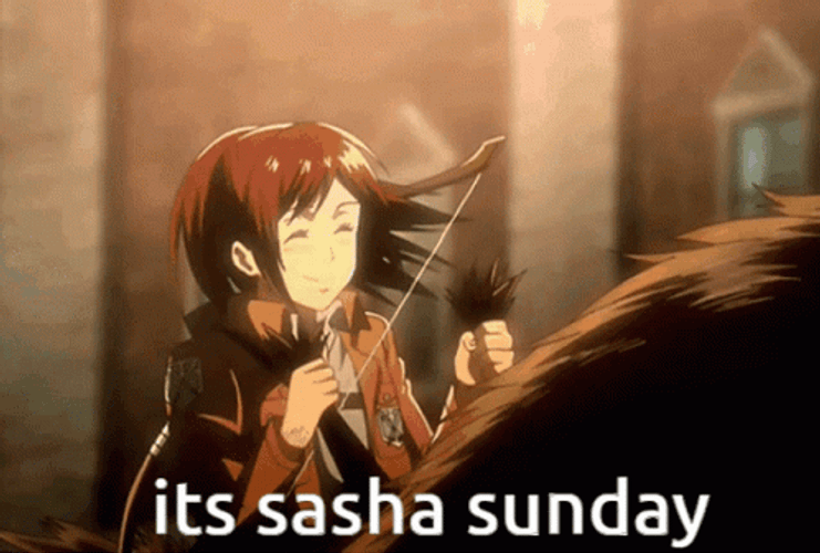 Attack On Titan Sasha Sunday GIF