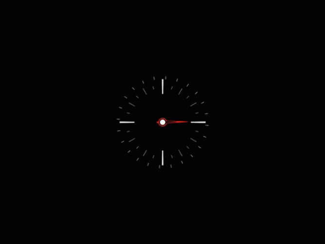 Attendance Check Spinning Clock Arms GIF