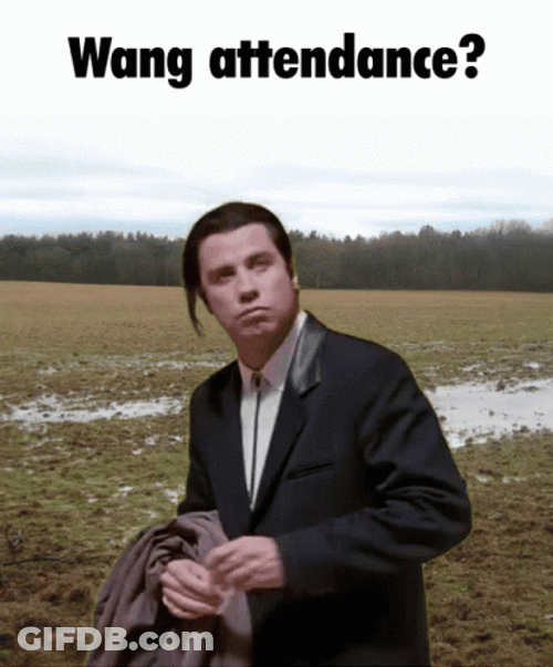 Attendance Confused John Travolta GIF