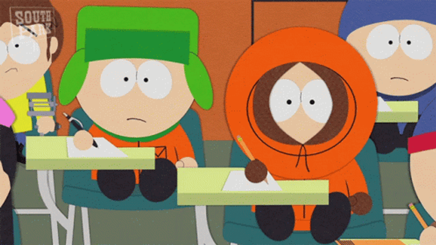 Attendance Kenny McCormick South Park GIF
