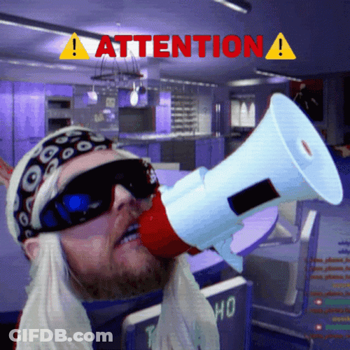 Attention Megaphone Call GIF