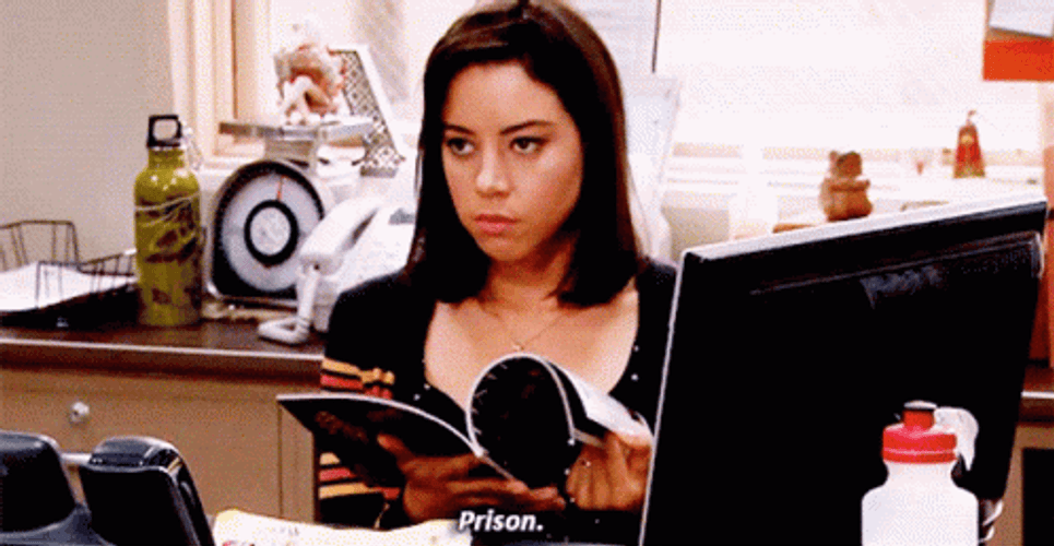 Aubrey Plaza Doing An Assignment GIF