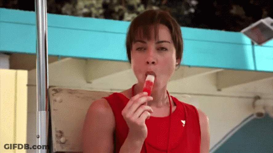 Aubrey Plaza Eating Popsicle GIF