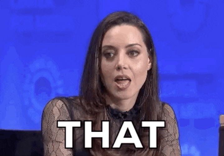Aubrey Plaza Emphasizing GIF