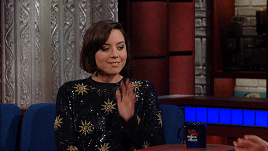 Aubrey Plaza Listening GIF