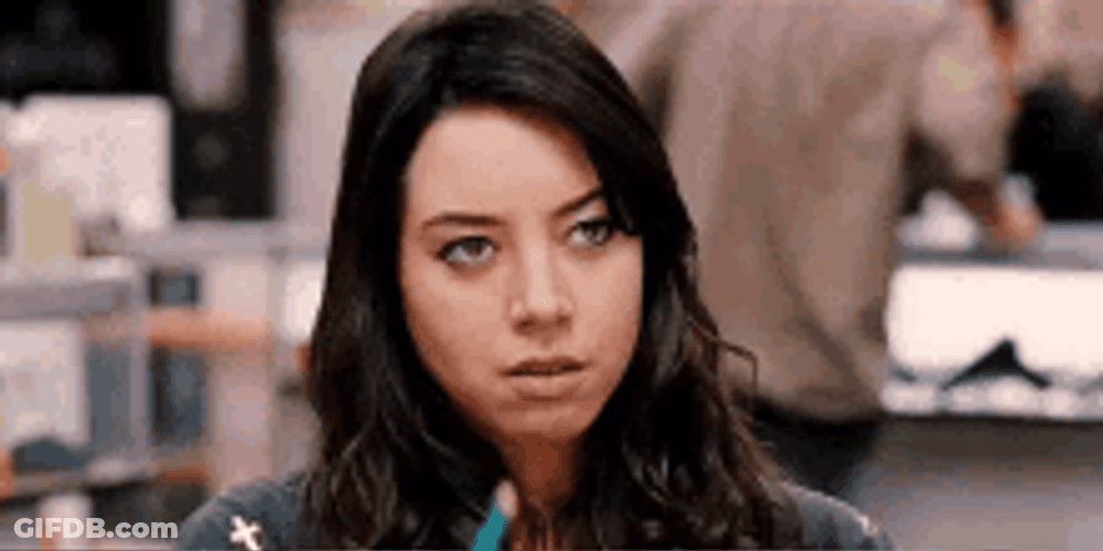 Aubrey Plaza Middle Finger GIF