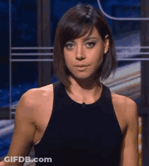 Aubrey Plaza Smile GIF