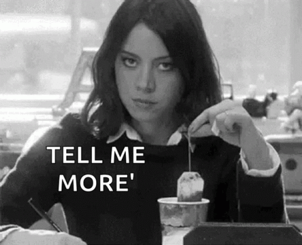 Aubrey Plaza Tell Me More GIF