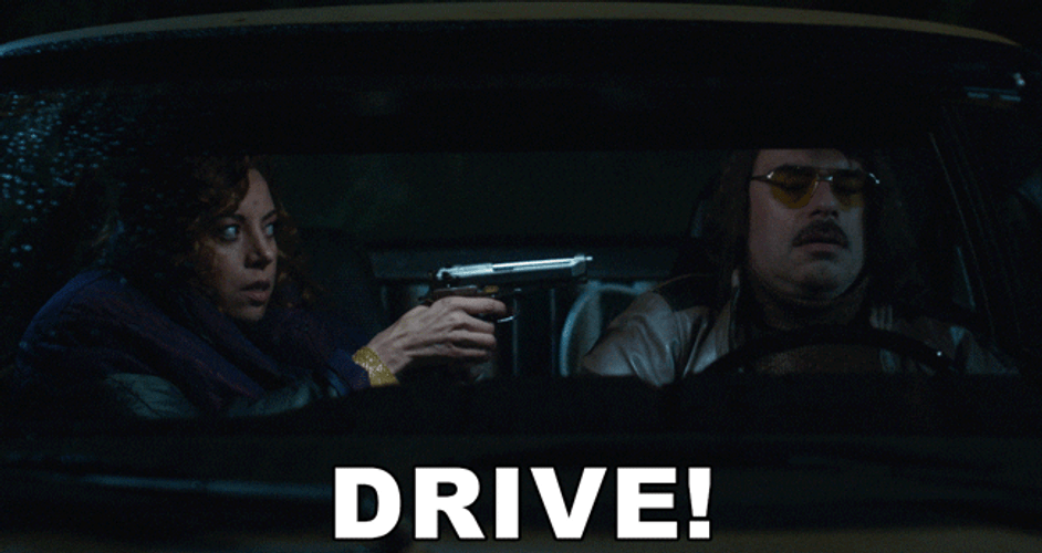 Aubrey Plaza Threatens A Man GIF
