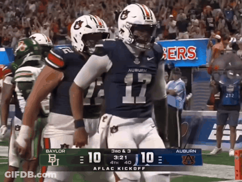 Auburn Vs Baylor Football Game GIF