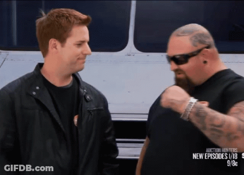 Auction Hunters Two Men Standing GIF