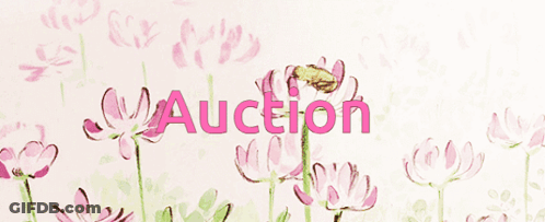 Auction Word On Flower GIF