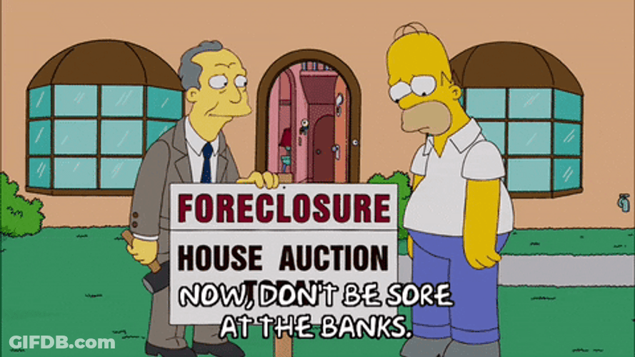 Auctioneer Auctioned Ned Flanders House GIF