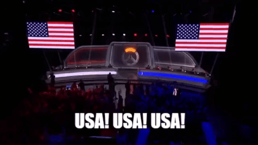 Audience Cheers Loudly For Usa GIF