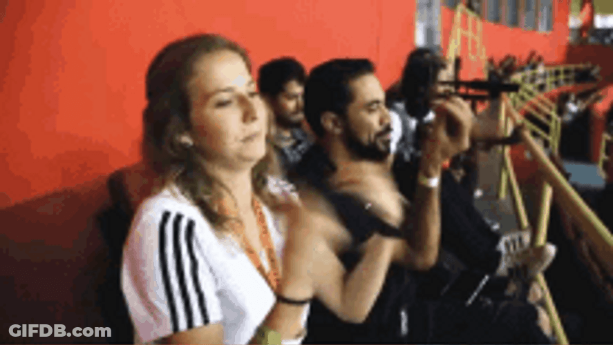 Audience Doing Italian Hand Gesture GIF