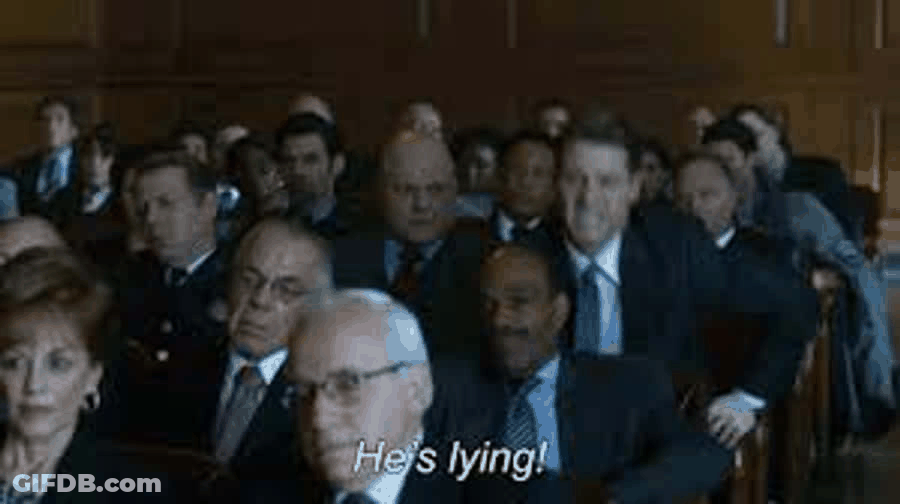Audience Screaming He's A Liar GIF