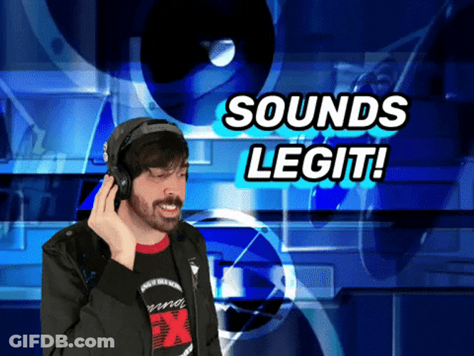 Audio Sounds Legit Derrico 13 GIF