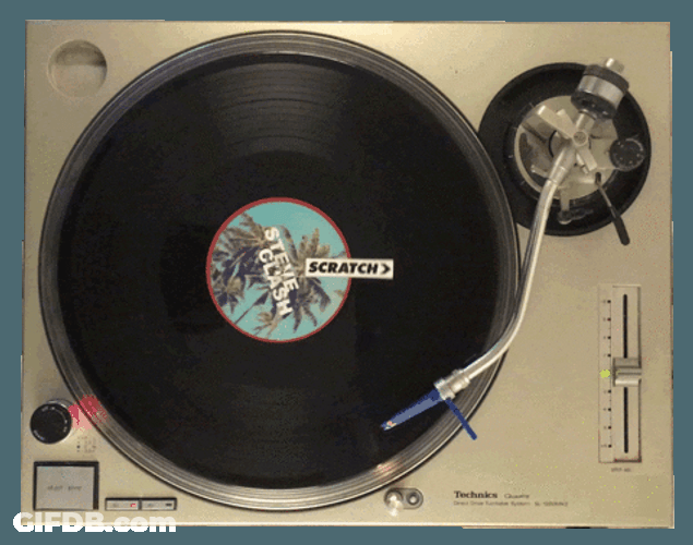 Audio Vinyl Scratching GIF