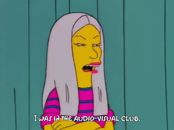 Audio Visual Club The Simpsons GIF
