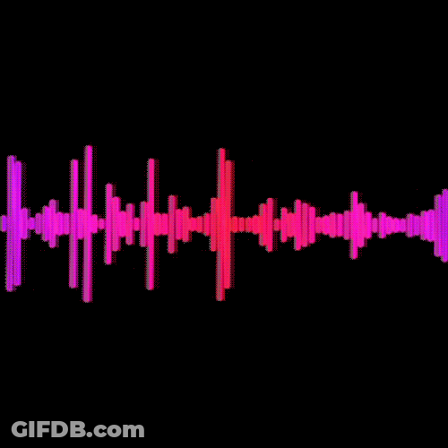 Audio Wave Form In Pink Color GIF