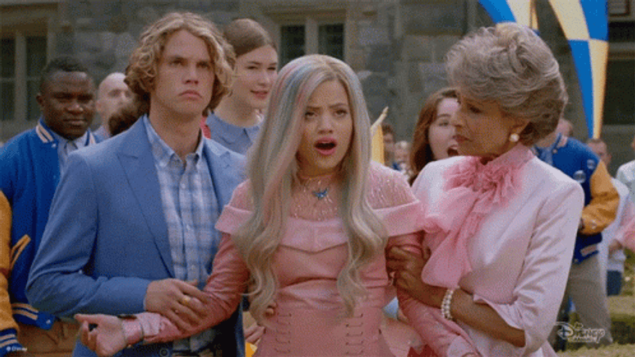Audrey Descendants Collapsed GIF
