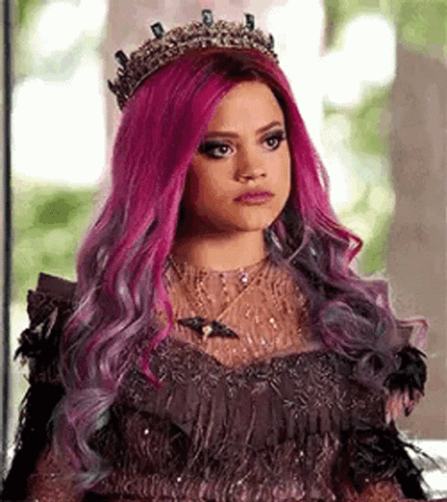 Audrey Descendants Looking Around GIF