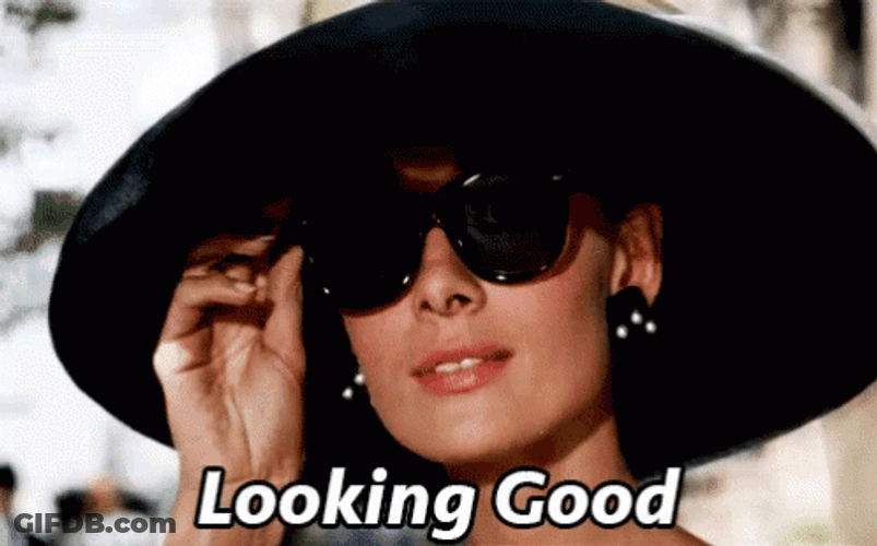 Audrey Hepburn Looking Good GIF