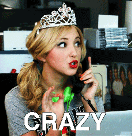 Audrey Whitby Saying Crazy GIF