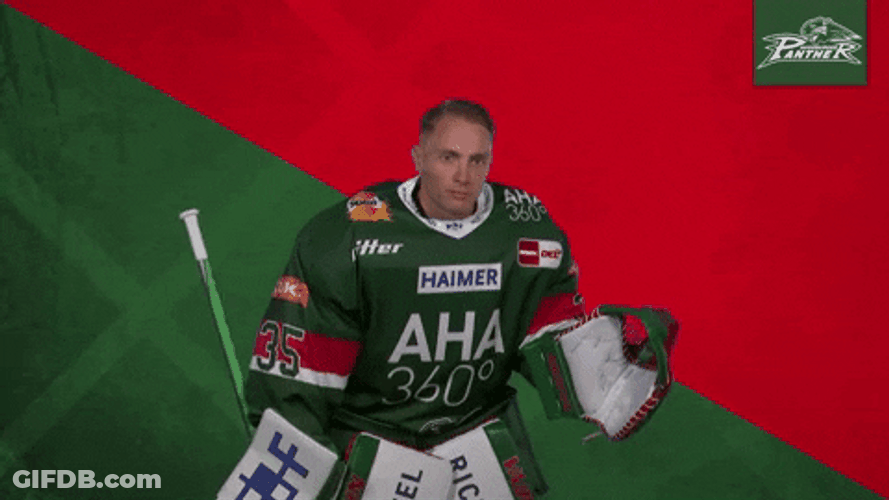 Augsburger Panther Ice Hockey Torwart Eishockey GIF