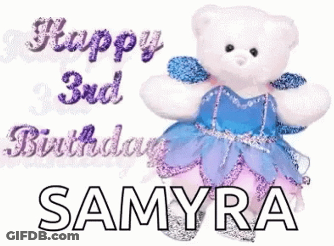 August Third Birthday Samyra GIF