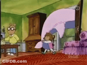 Aunt Amanda Holding Pillow GIF