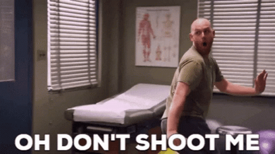 Aunty Donna Don't Shoot GIF