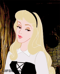 Aurora From Sleeping Beauty With Blonde Hair GIF