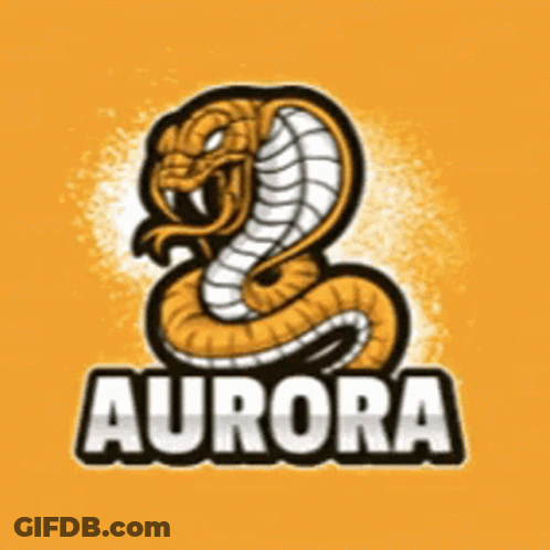 Aurora Logo With Snake GIF